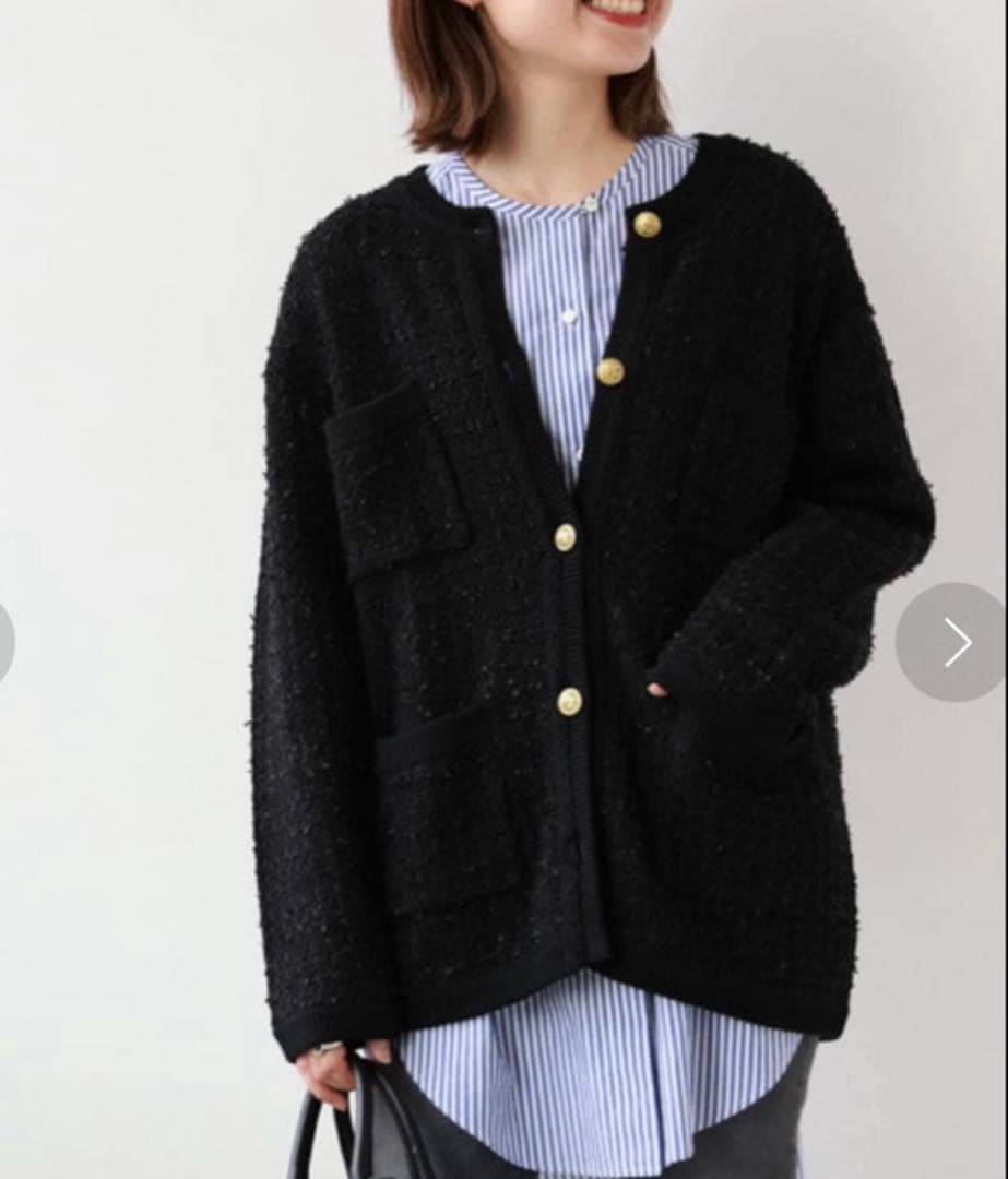 極美品✨23AW ジャーナルスタンダードレリューム 金ボタン ツイードジャケット