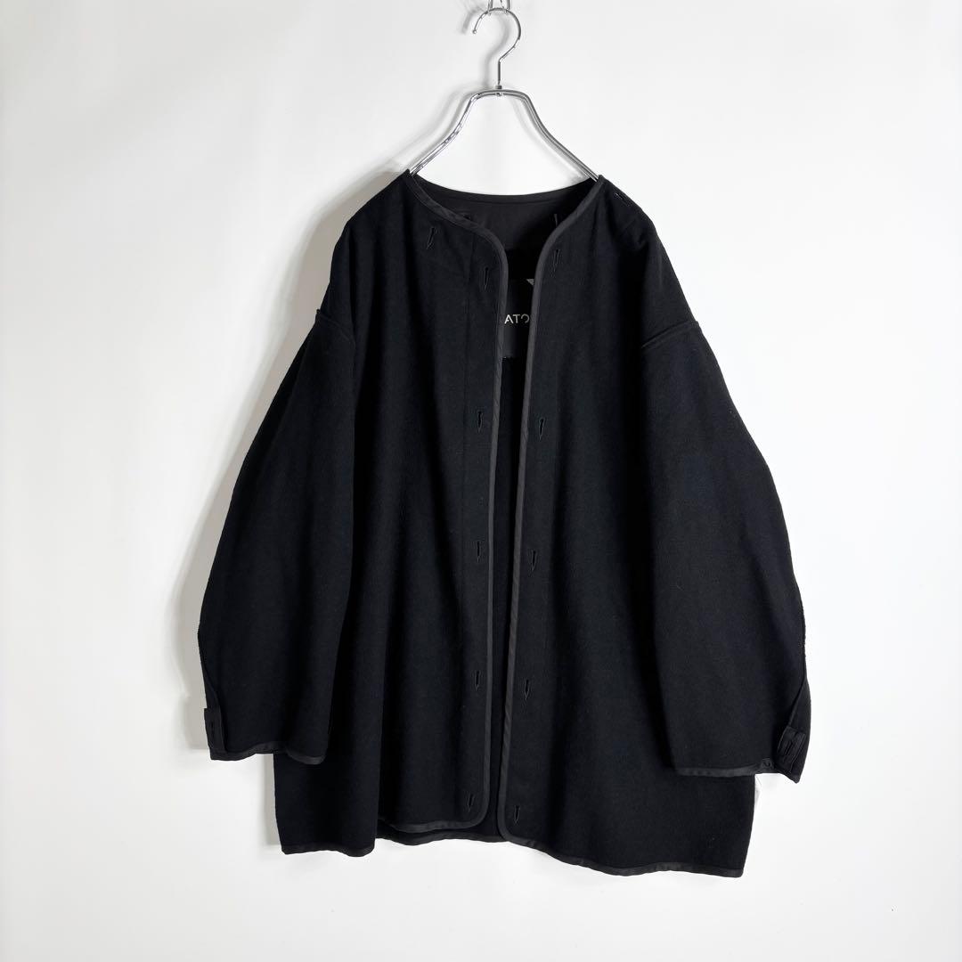 ATON AIR VENTILE FISHTAIL COAT ネイビー 02