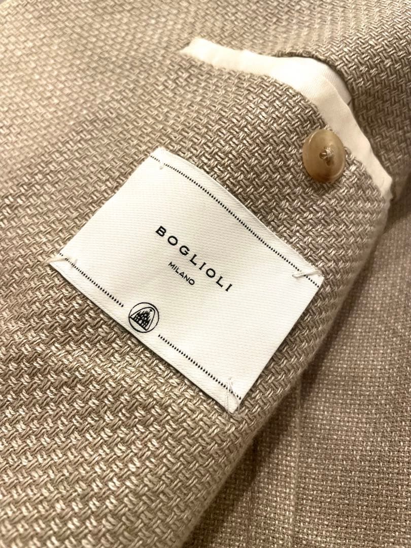 ボリオリ⚡️K-jacket⚡️46⭐️新ロゴ⭐️アイボリー⭐️ダブルブレザー