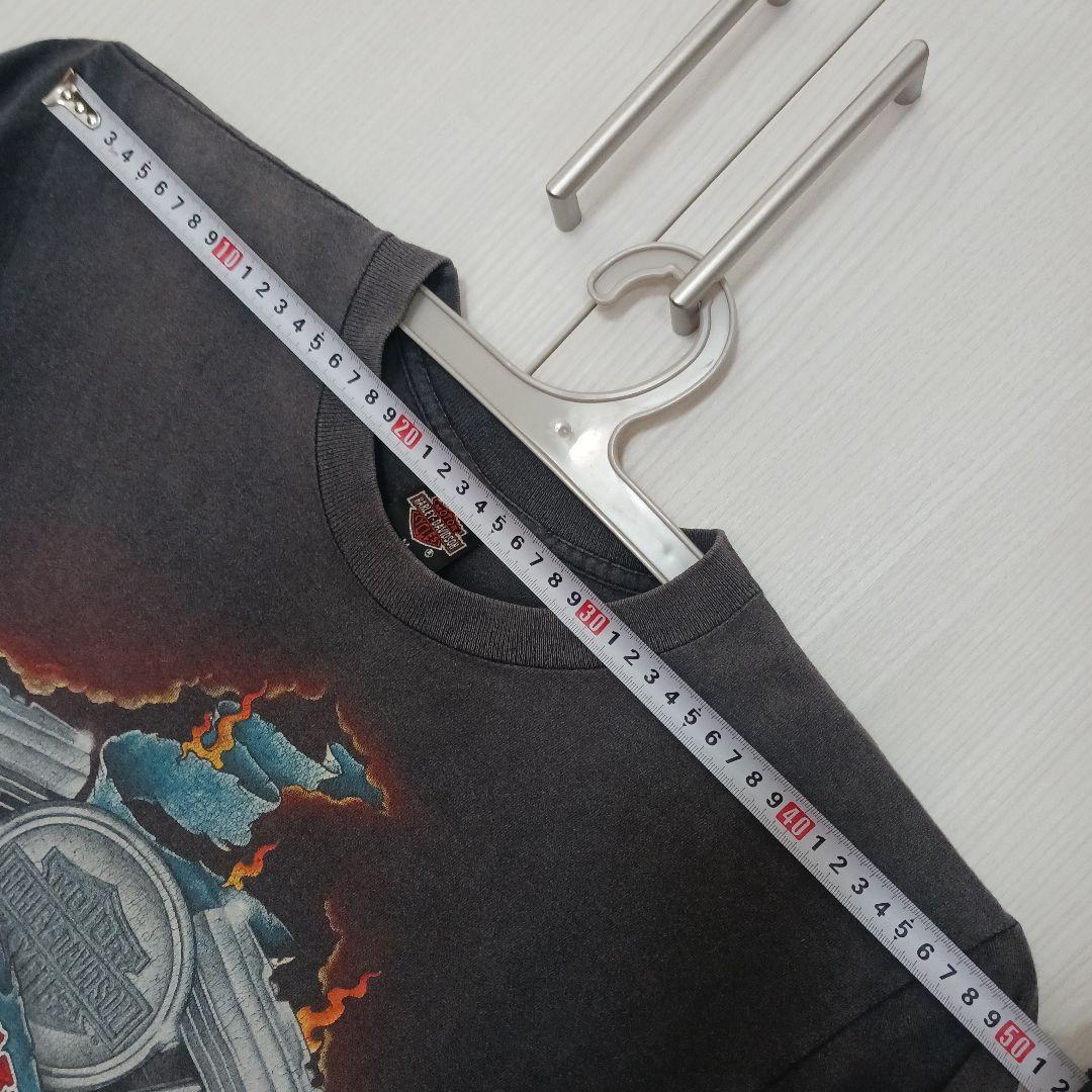 古着 90s HARLEY-DAVIDSON ハーレーダビッドソン M 黒系