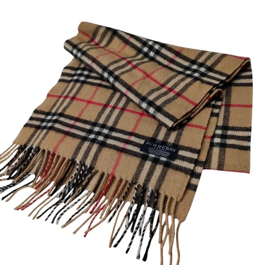 Burberry LONDON バーバリー ノバチェック カシミヤ マフラー