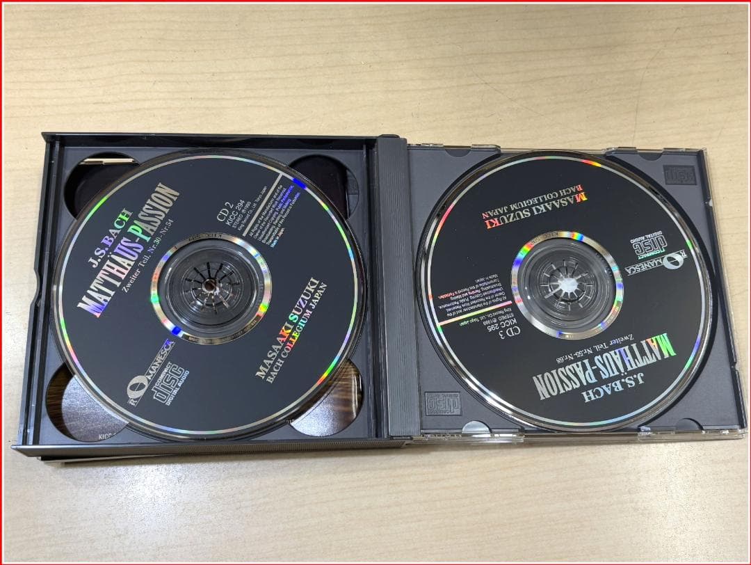 3cd 鈴木雅明 バッハ●マタイ受難曲(全曲)　キングレコードKICC293/5