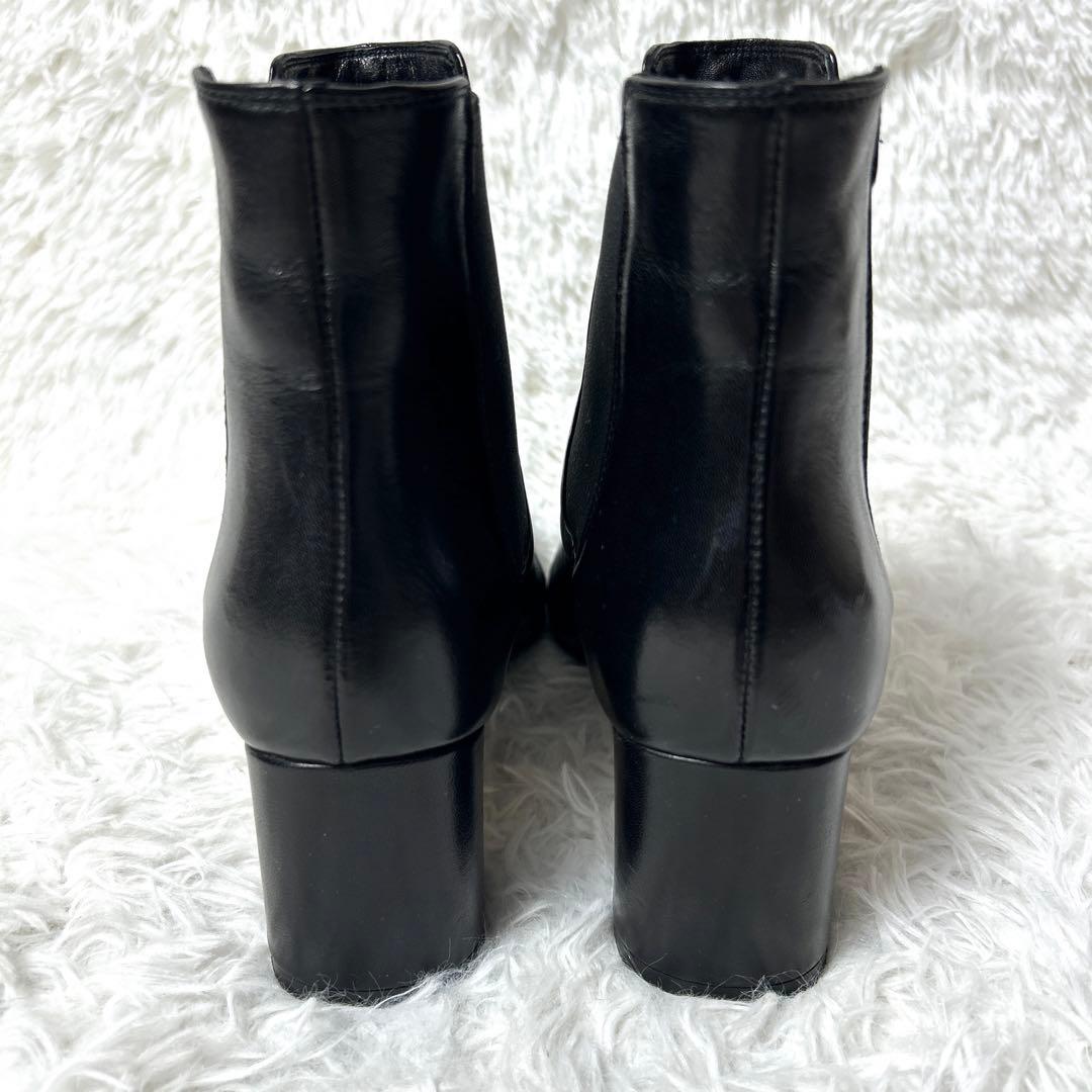 【極美品】FABIO RUSCONI レザーサイドゴアブーツ ブラック 37