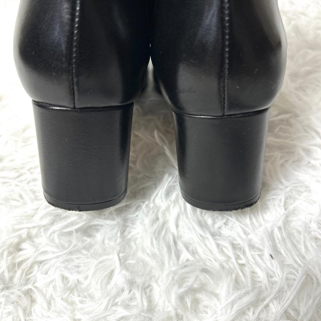 【極美品】FABIO RUSCONI レザーサイドゴアブーツ ブラック 37