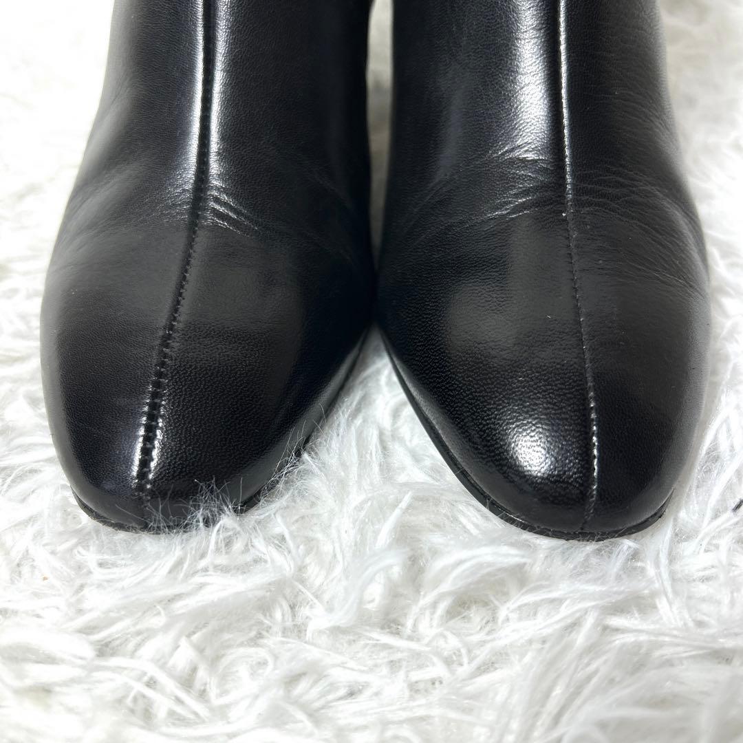【極美品】FABIO RUSCONI レザーサイドゴアブーツ ブラック 37