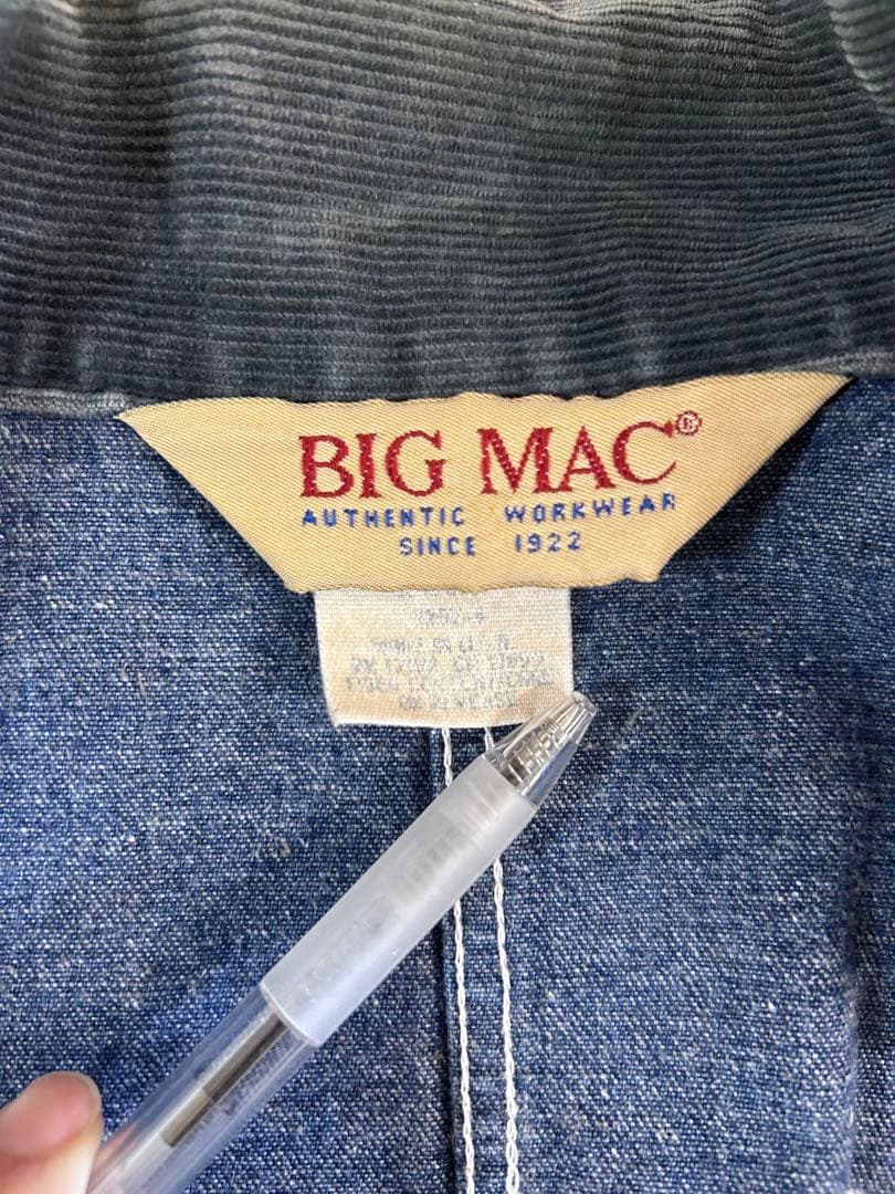 90s BIG MAC カバーオール Denim Chore Coat