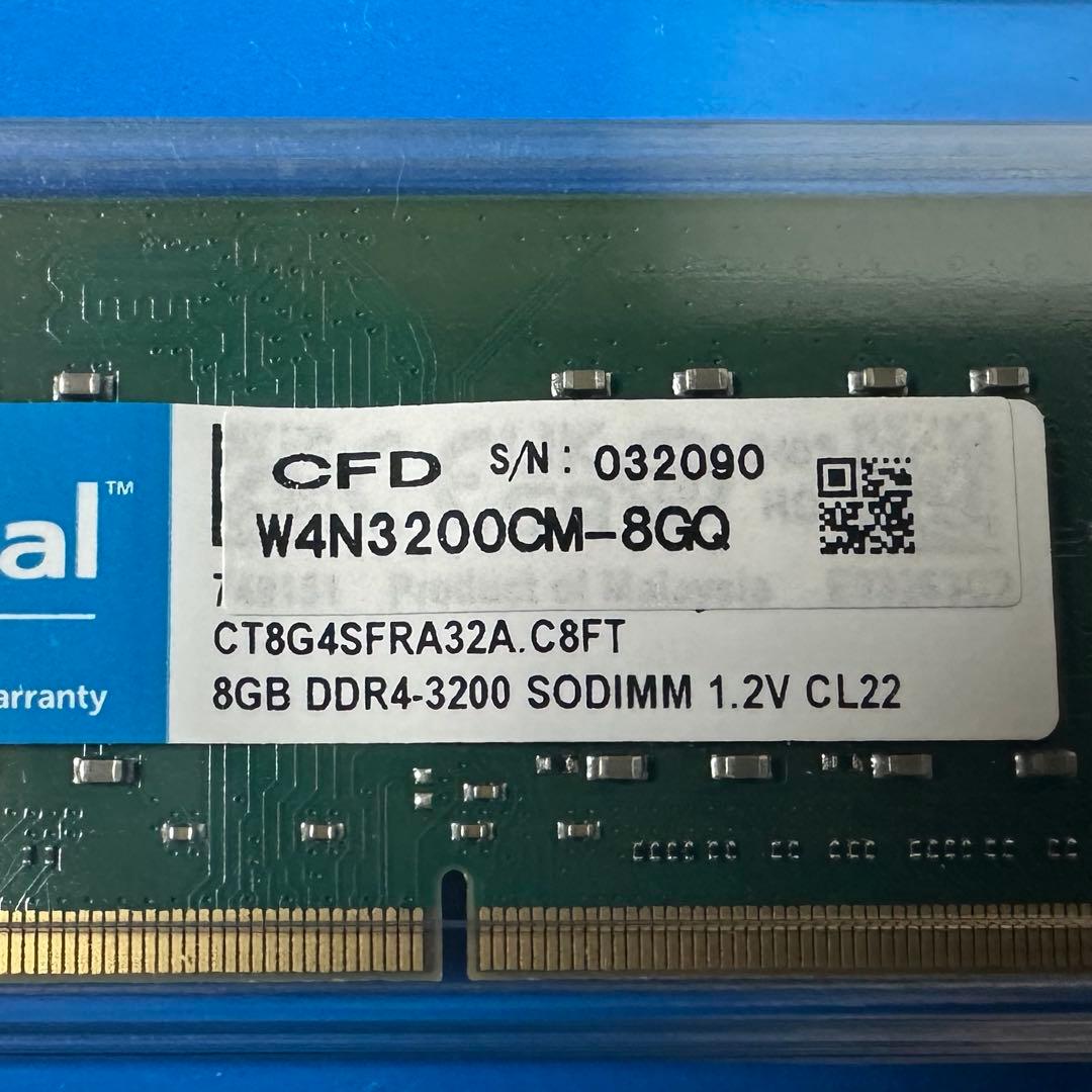 【動作保証】DDR4 3200 16GB(8GB×2枚) Crucial 173