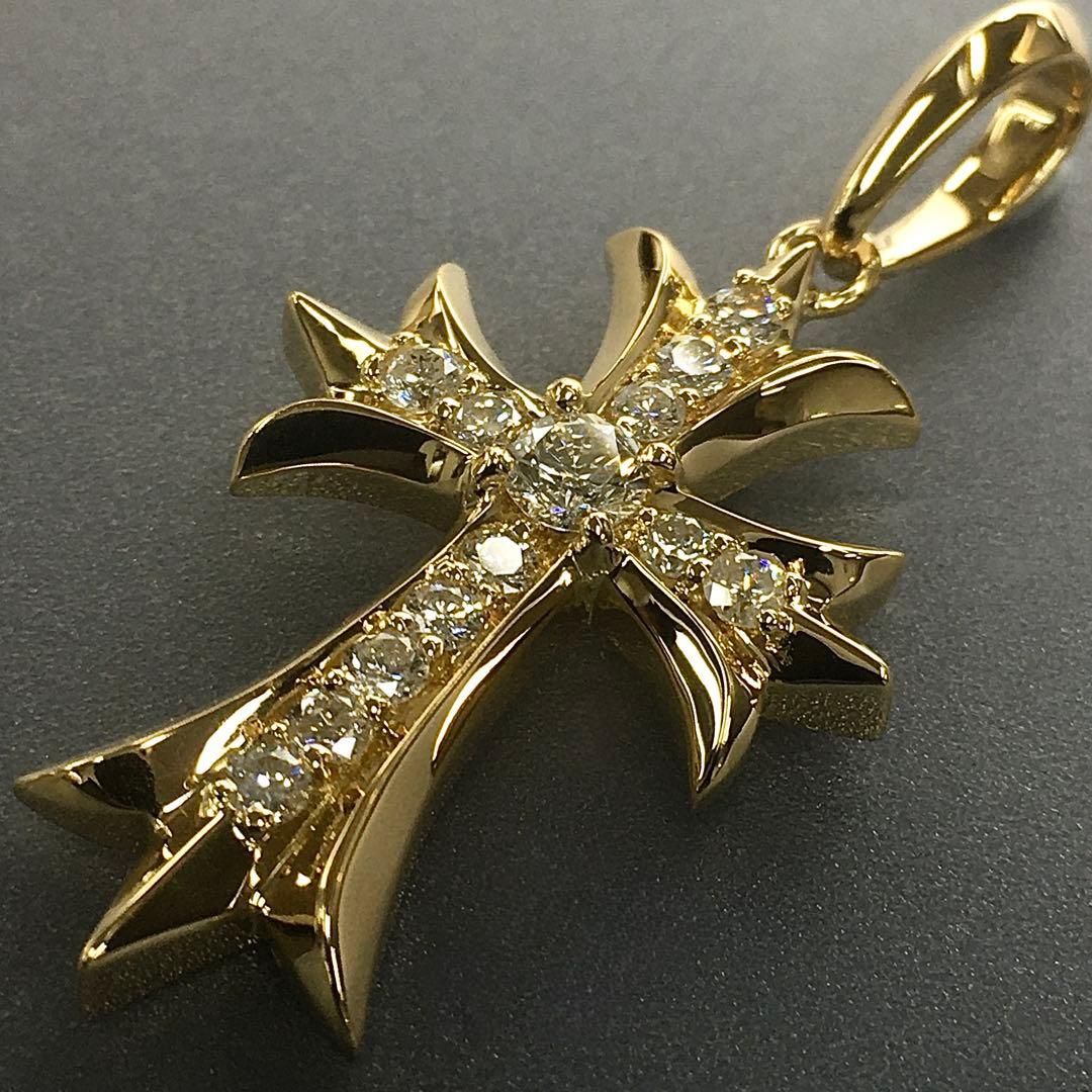 K18 スペシャルクロス ダイヤ0.73ct【鑑定書付】