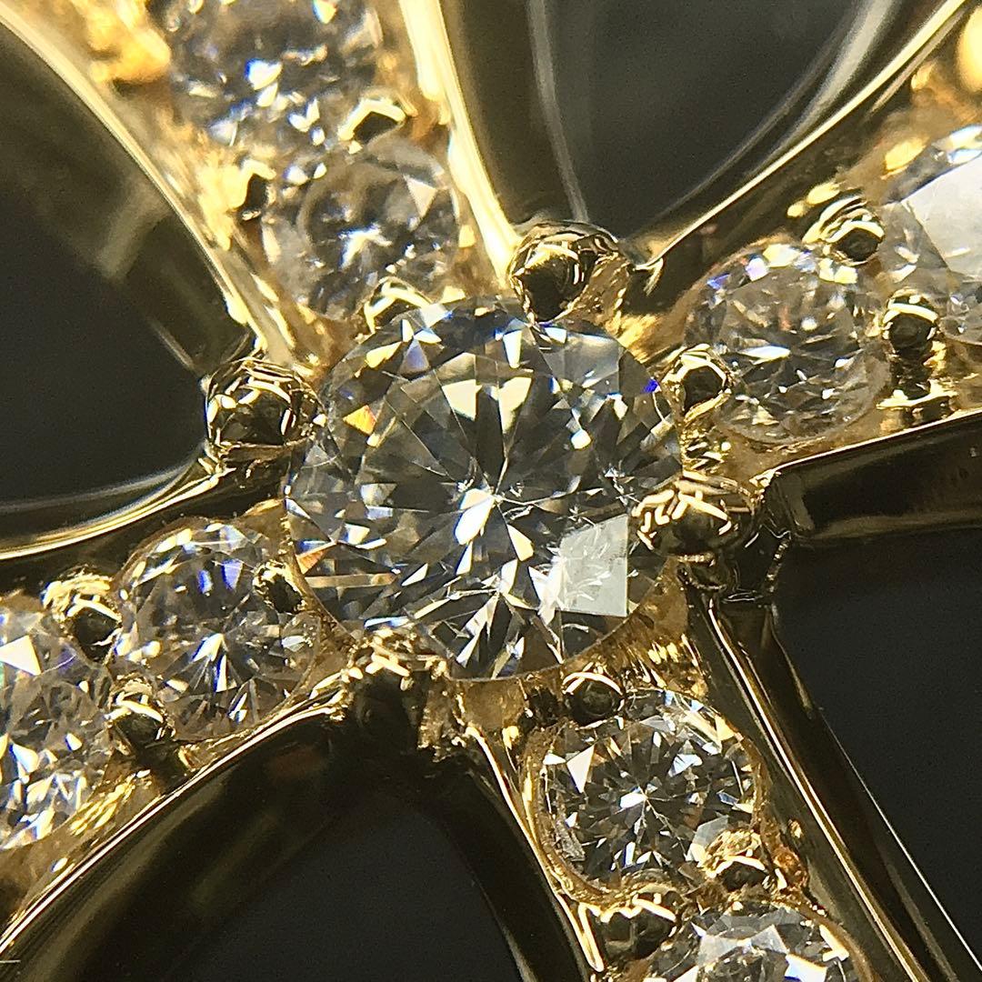 K18 スペシャルクロス ダイヤ0.73ct【鑑定書付】