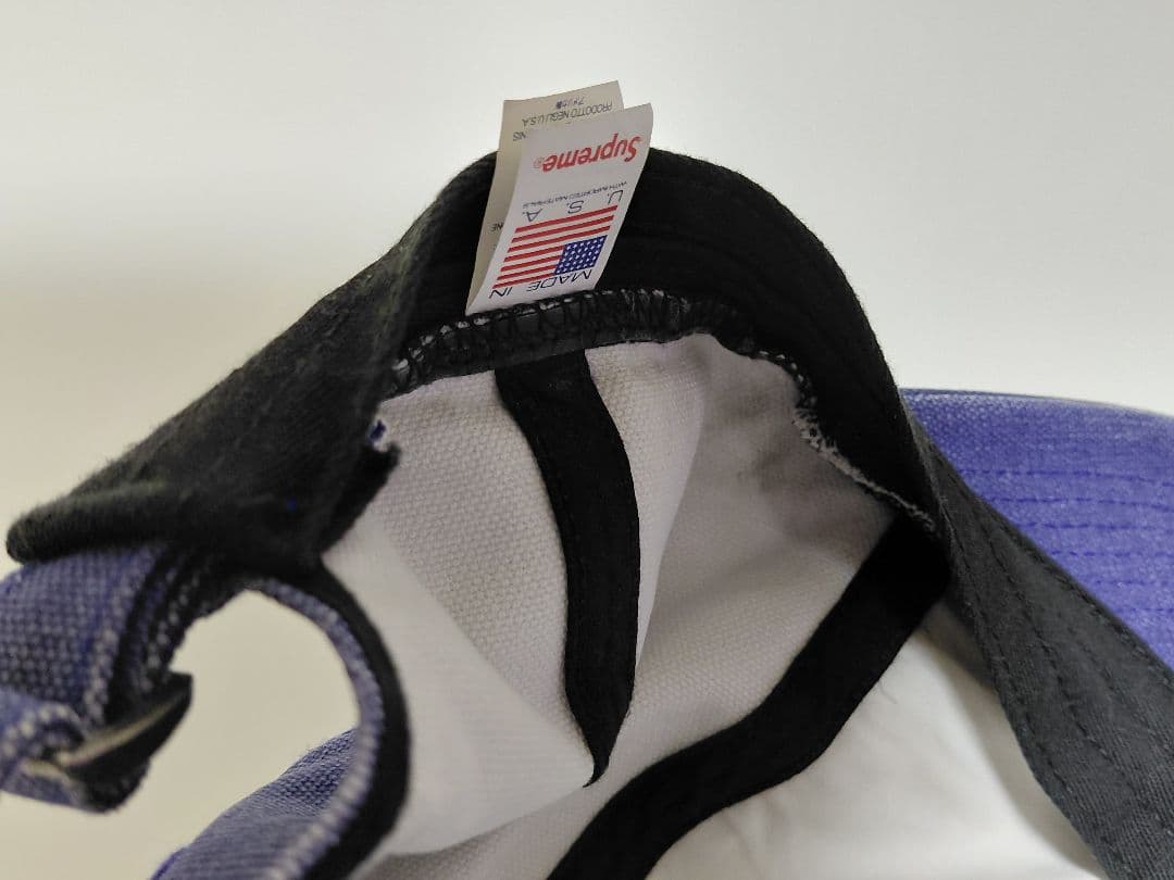 極美品　Supreme　Pigment　S Logo　6-Panel　\"Navy