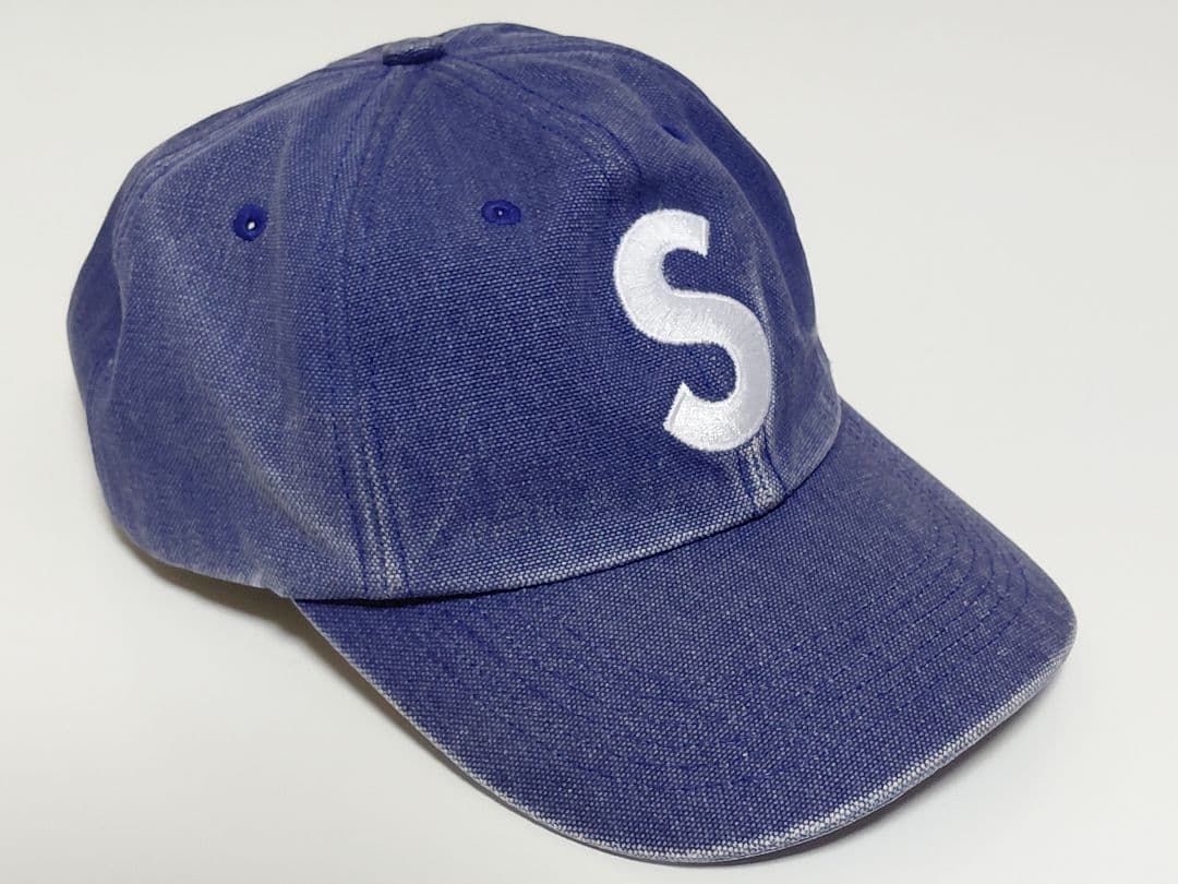 極美品　Supreme　Pigment　S Logo　6-Panel　\"Navy