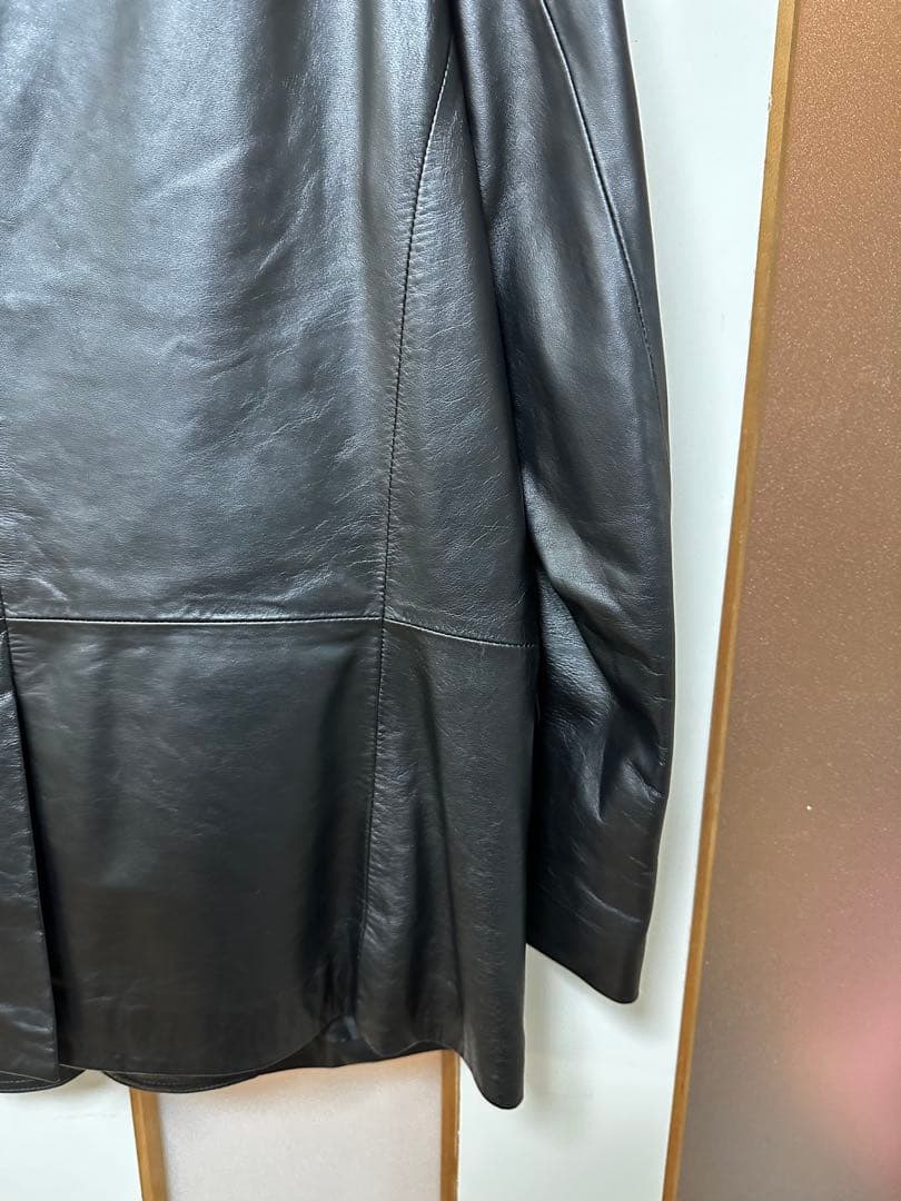 【BALMAIN】レザージャケット 羊革 ブラック Mサイズ