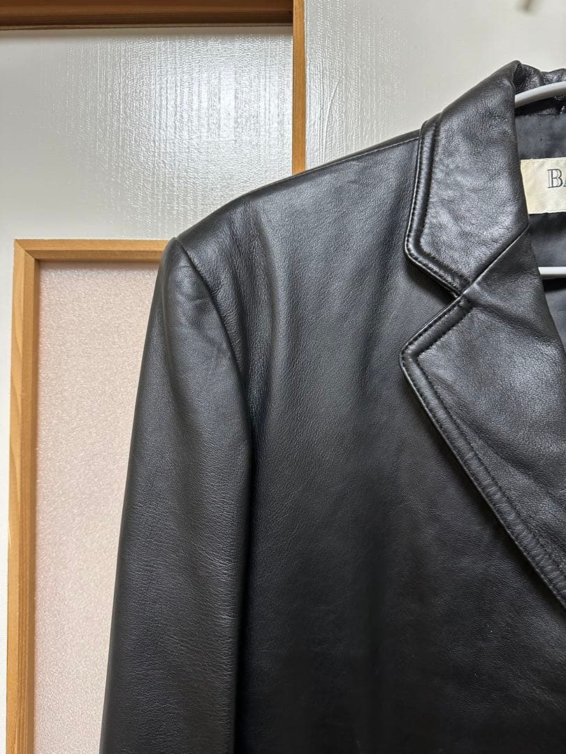 【BALMAIN】レザージャケット 羊革 ブラック Mサイズ
