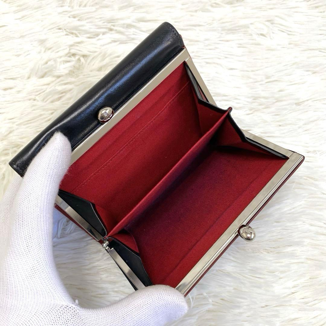 【美品】Vivienne Westwood 二つ折り財布 がま口 レザー