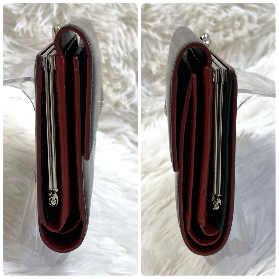 【美品】Vivienne Westwood 二つ折り財布 がま口 レザー