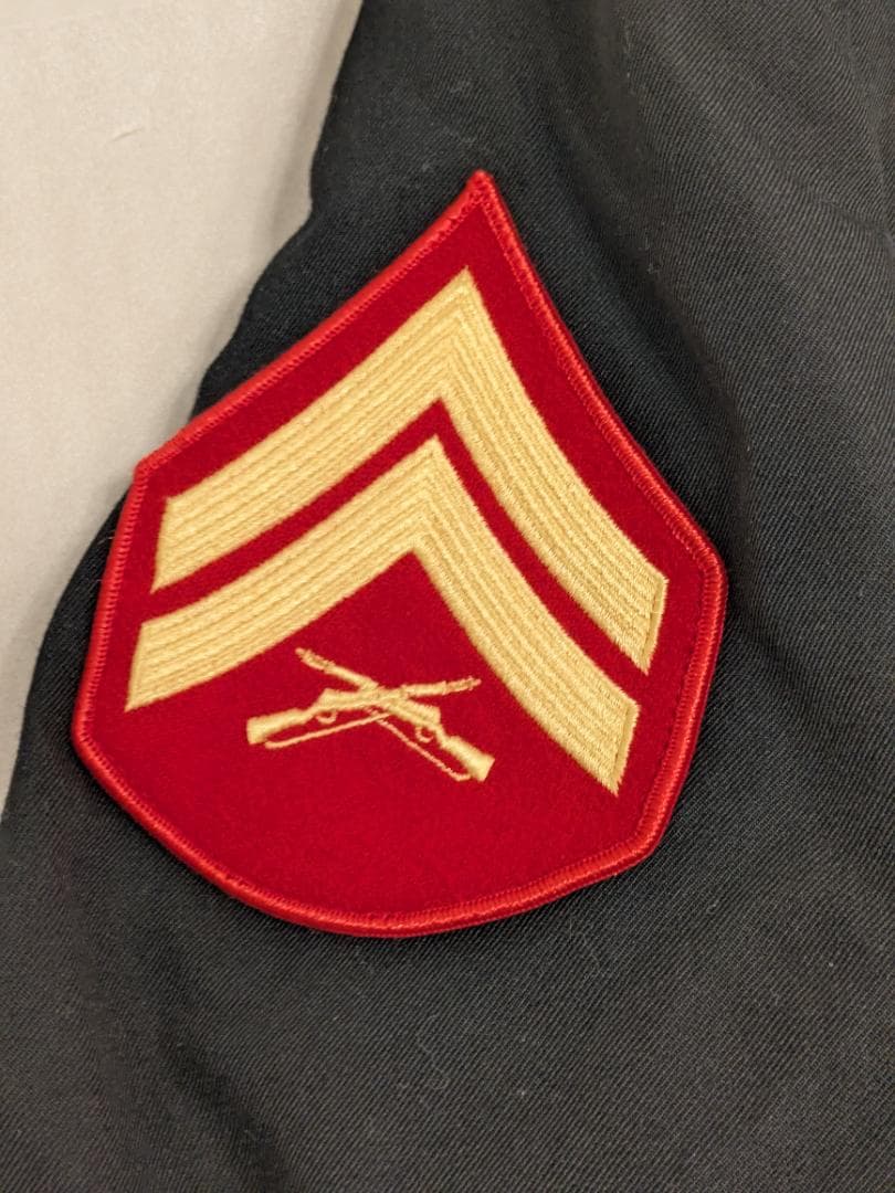 む*め様 アメリカ海兵隊 ブルードレス 制帽(全天候型)&ジャケット(伍長用)
