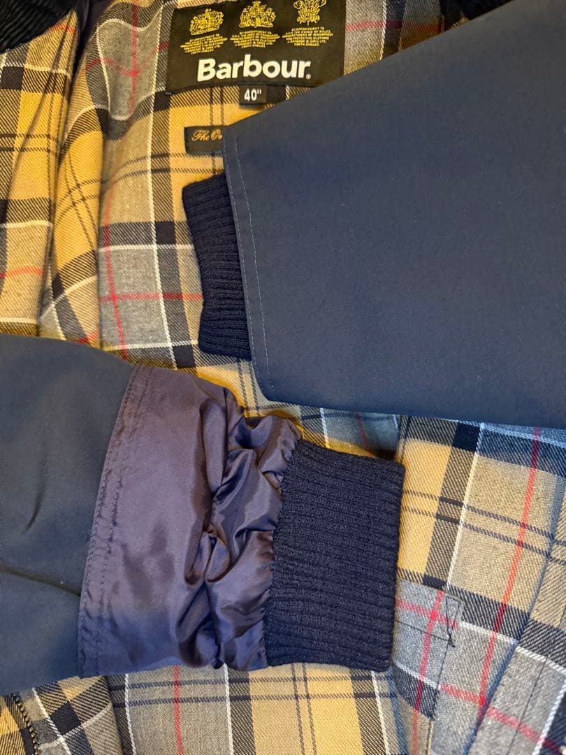 美品 Barbour BEDALE SL 2レイヤー ネイビー サイズ40