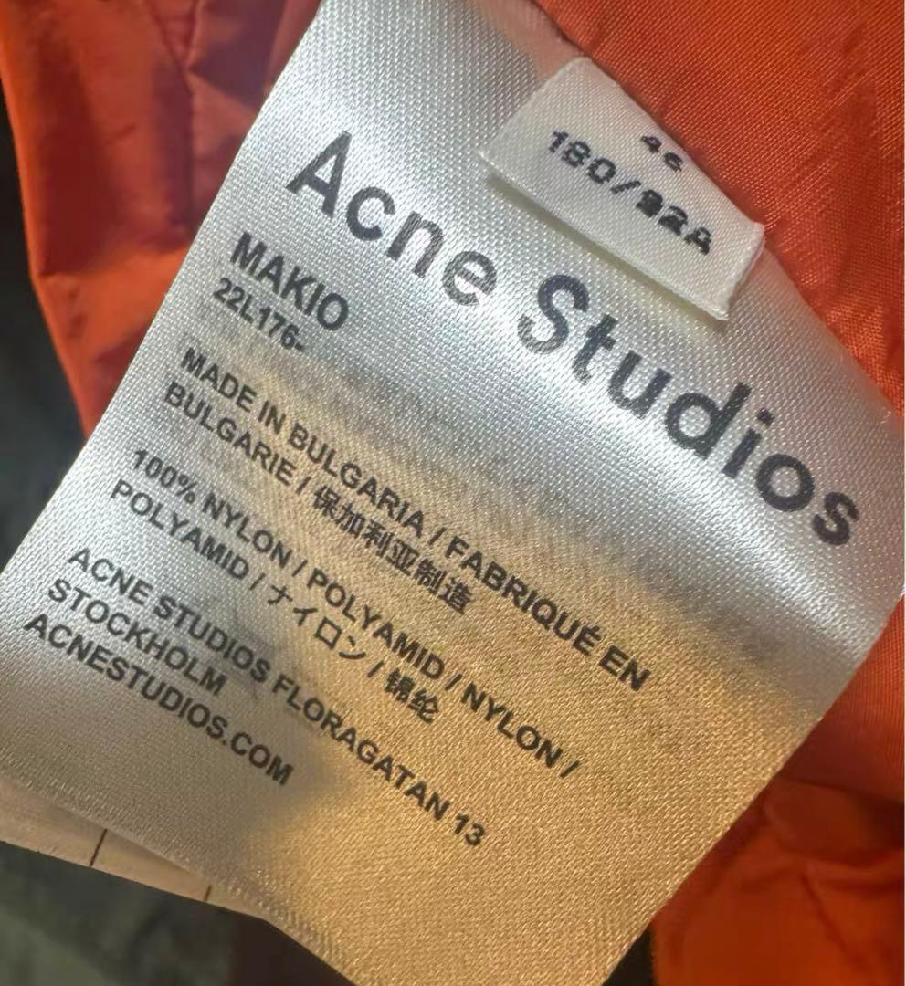 Acne Studios MA-1 ジャケット ブラックMAKIO 46