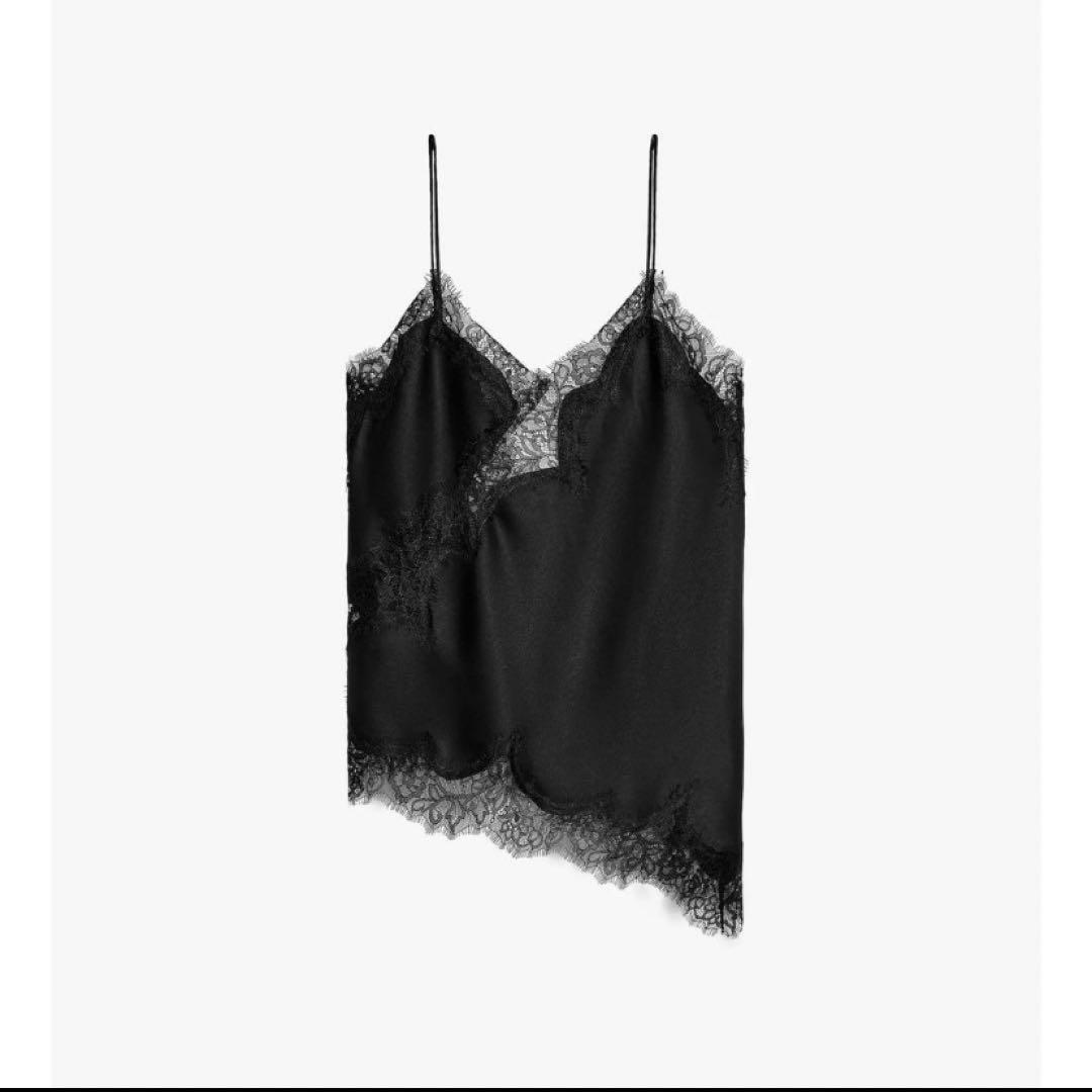 ZARA レーストリム　キャミソール　S