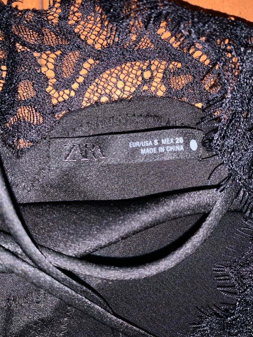 ZARA レーストリム　キャミソール　S