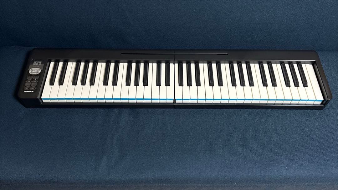 メルカリ最安値　【新品】 電子ピアノ 61鍵盤 折り畳み MIDI機能