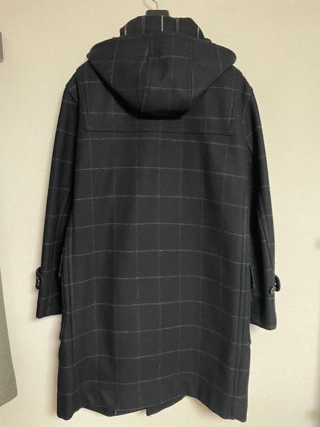 ポールスミス ダッフルコート Mサイズ　黒　グレー　チェック柄
