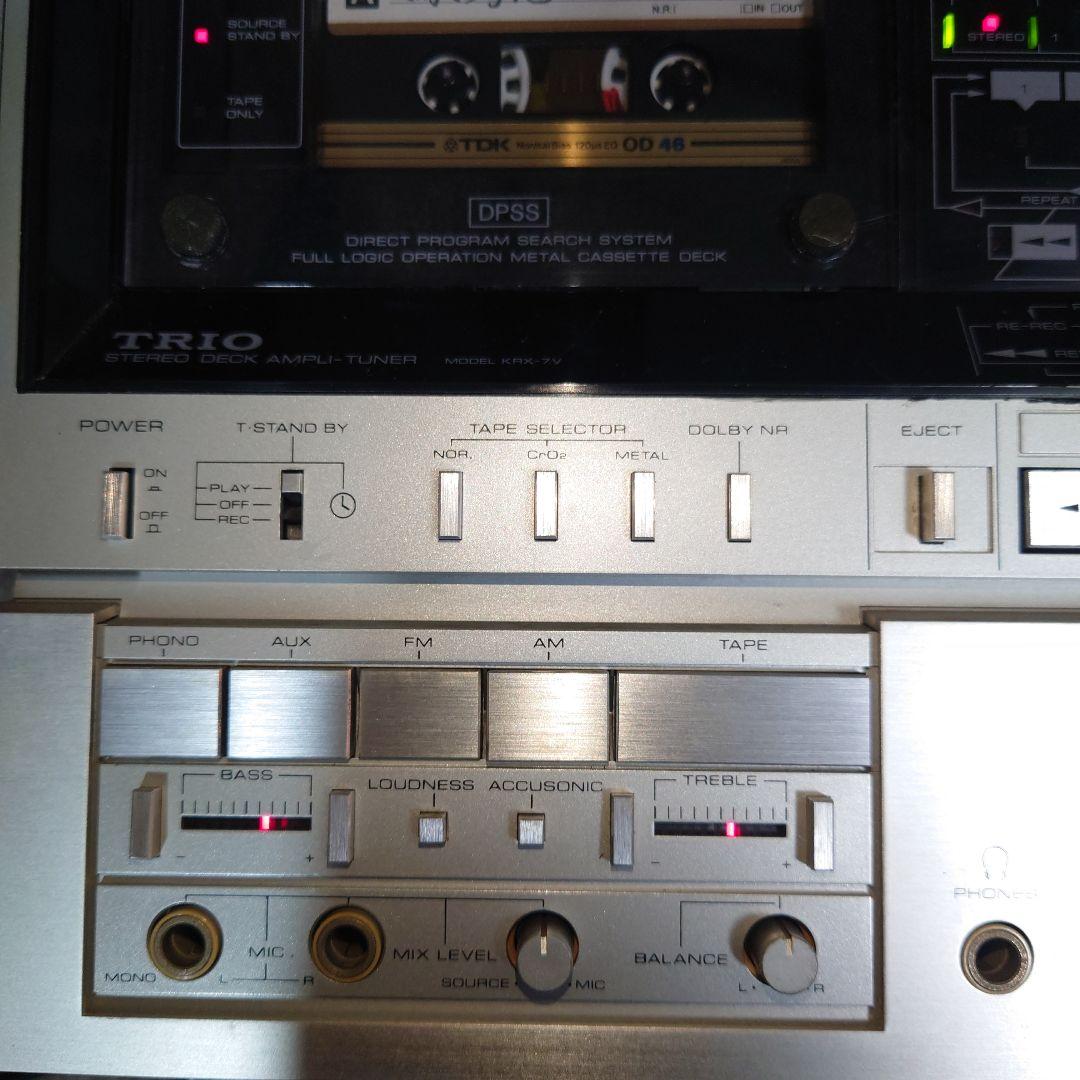レトロ TRIO ラジカセ TRIO KRX-7V FM/AMラジオ ジャンク品