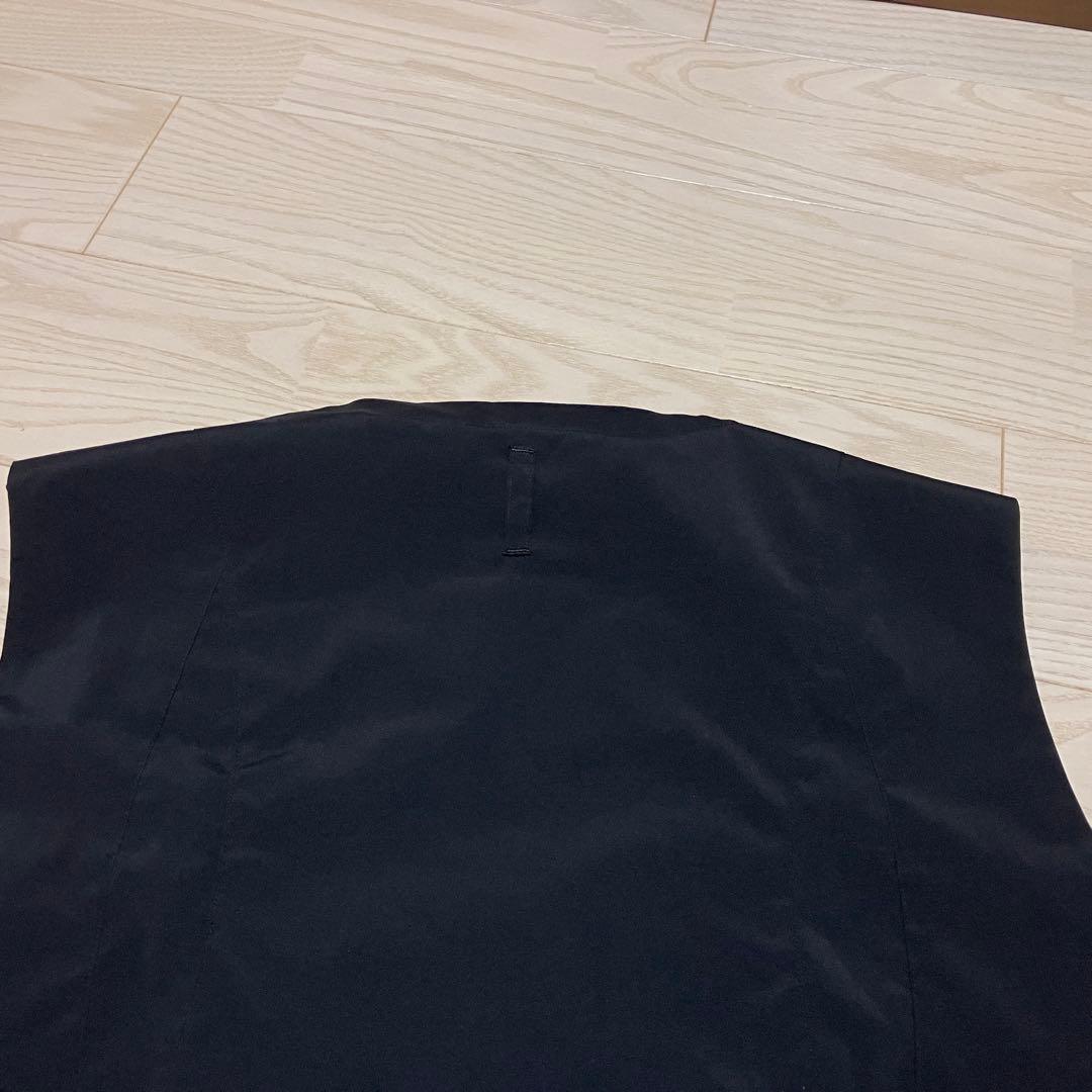 【美品】UNTRACE アントレース ジッパーベスト 2 ダークネイビー L