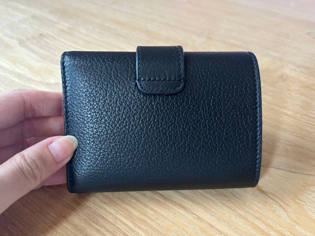 【極美品】セリーヌ　ファインストラップウォレット　ブラック