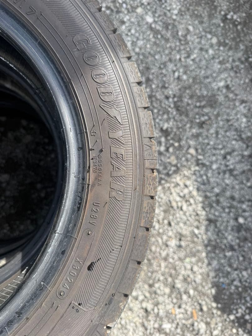 グッドイヤーアイスナビ7 スタッドレスタイヤ 155/65R14 4本セット