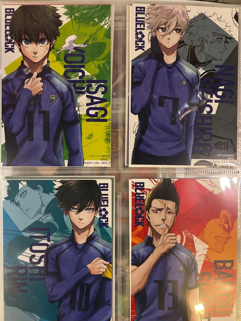 ブルーロック　漫画　1巻〜20巻　ポストカード14枚セット
