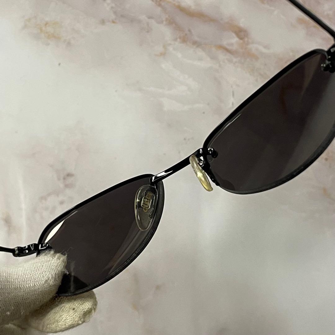 GUCCI リムレス オーバル y2k メタル モード サングラス ケース付き