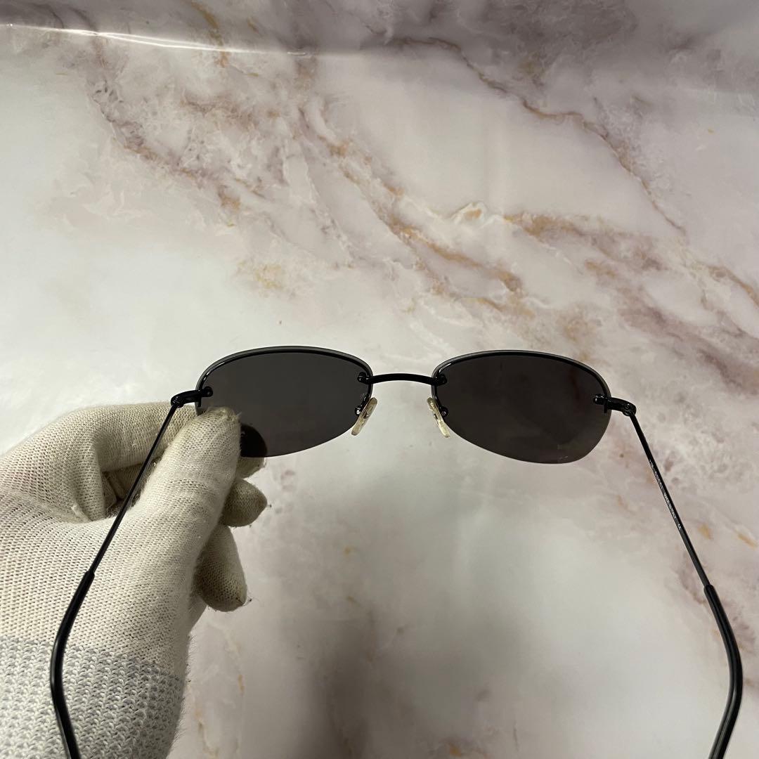 GUCCI リムレス オーバル y2k メタル モード サングラス ケース付き