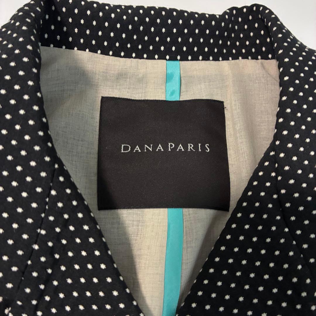 【新品】DANA PARIS ロングコート ドット 日本製 スプリングコート