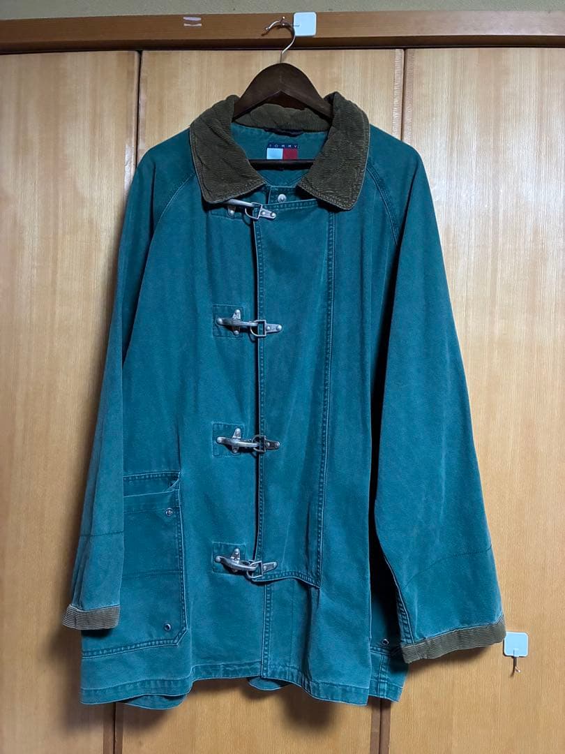   ファイヤーマンジャケット XL 緑 ロング丈