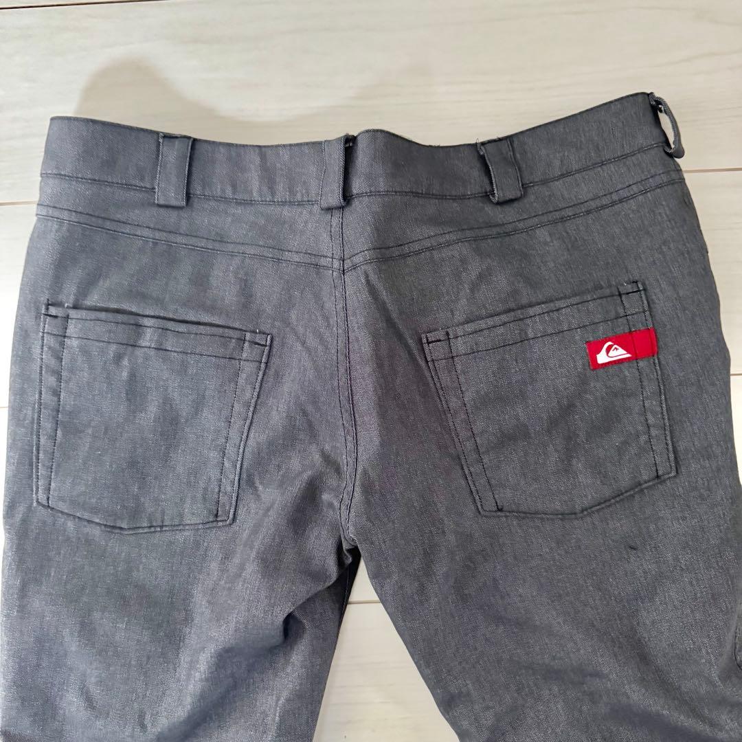 クイックシルバー スノボ ウェア スノーボード パンツ デニム柄