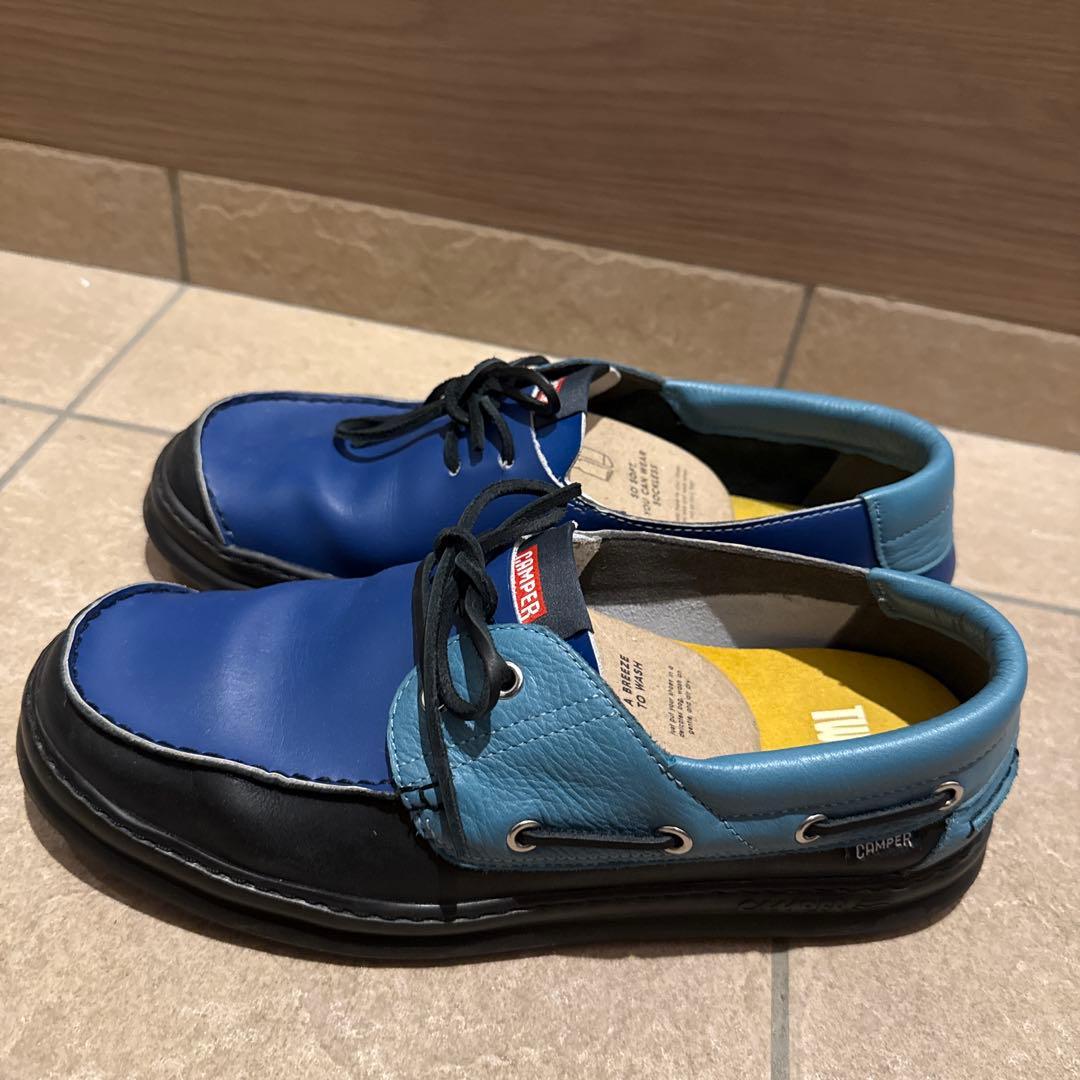 Camper TWINS 26cm ブルー モカシン K100325-001