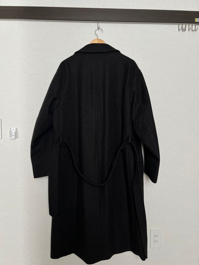 ジャケット・アウター SMOOTH HERRINGBONE MAXI OVER COAT