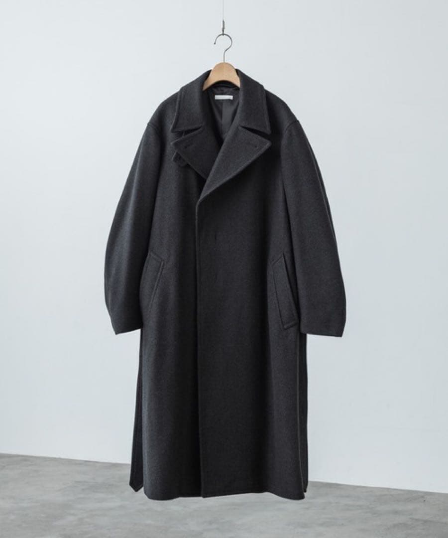 ジャケット・アウター SMOOTH HERRINGBONE MAXI OVER COAT
