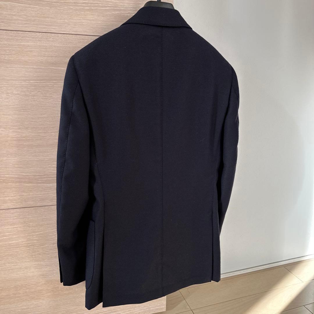 BEAMS F ネイビー ホップサックジャケット