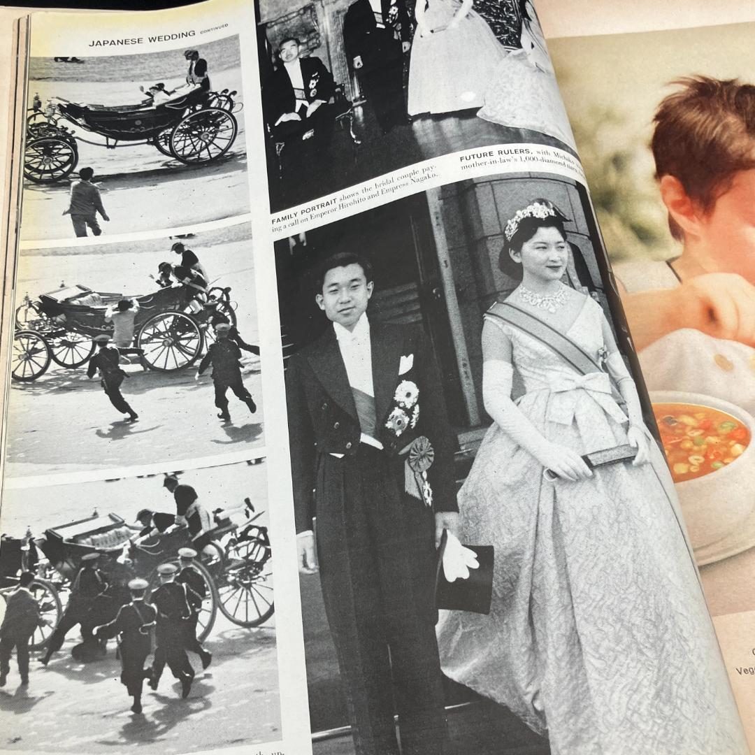 1959年 当時物　マリリン モンロー　表紙 LIFE誌　天皇陛下 ご成婚　記事