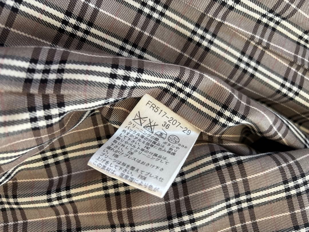 BURBERRY BLUE LABEL ブラックトレンチコート 36