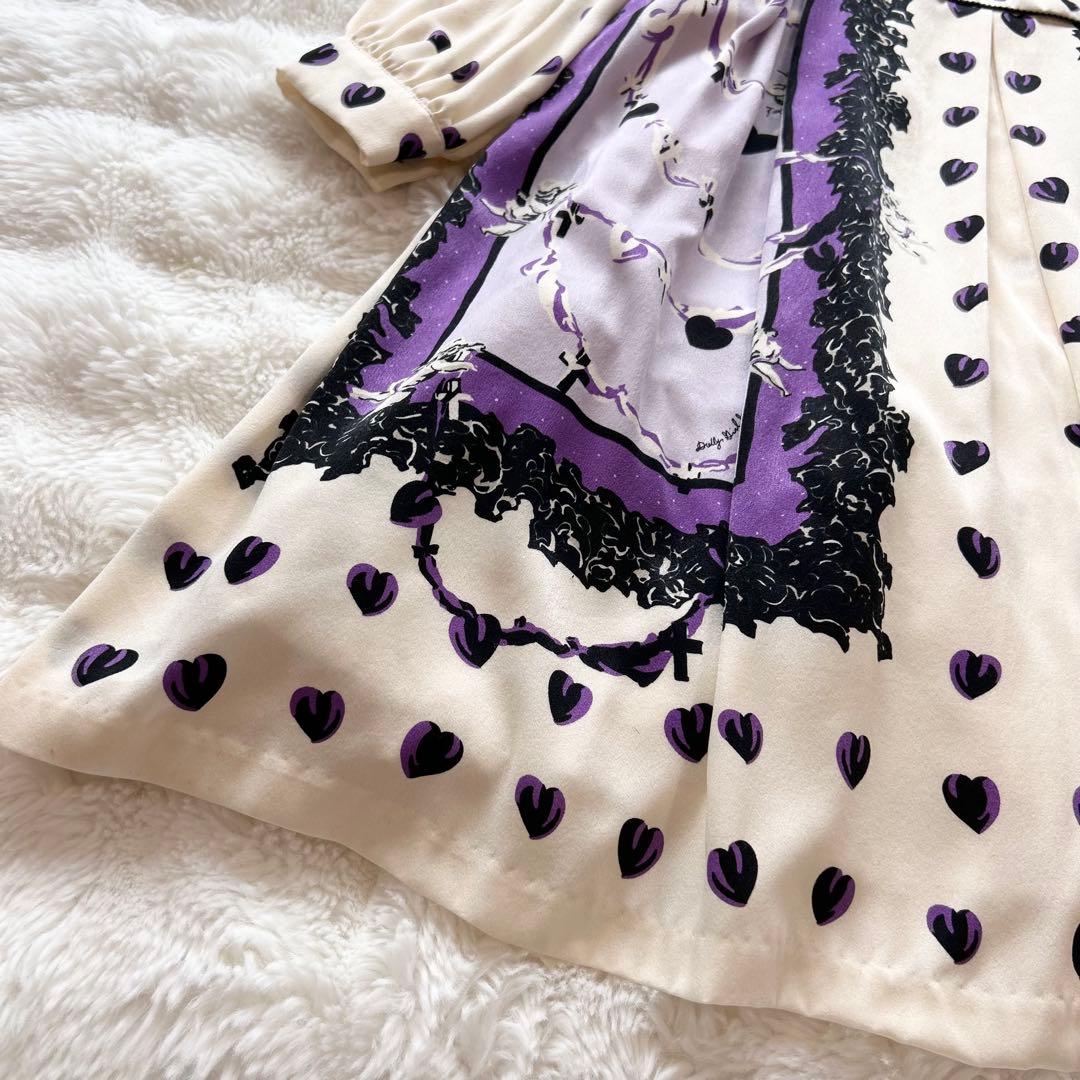 【美品】DOLLY GIRL ANNA SUI ボリュームフレアワンピース 襟