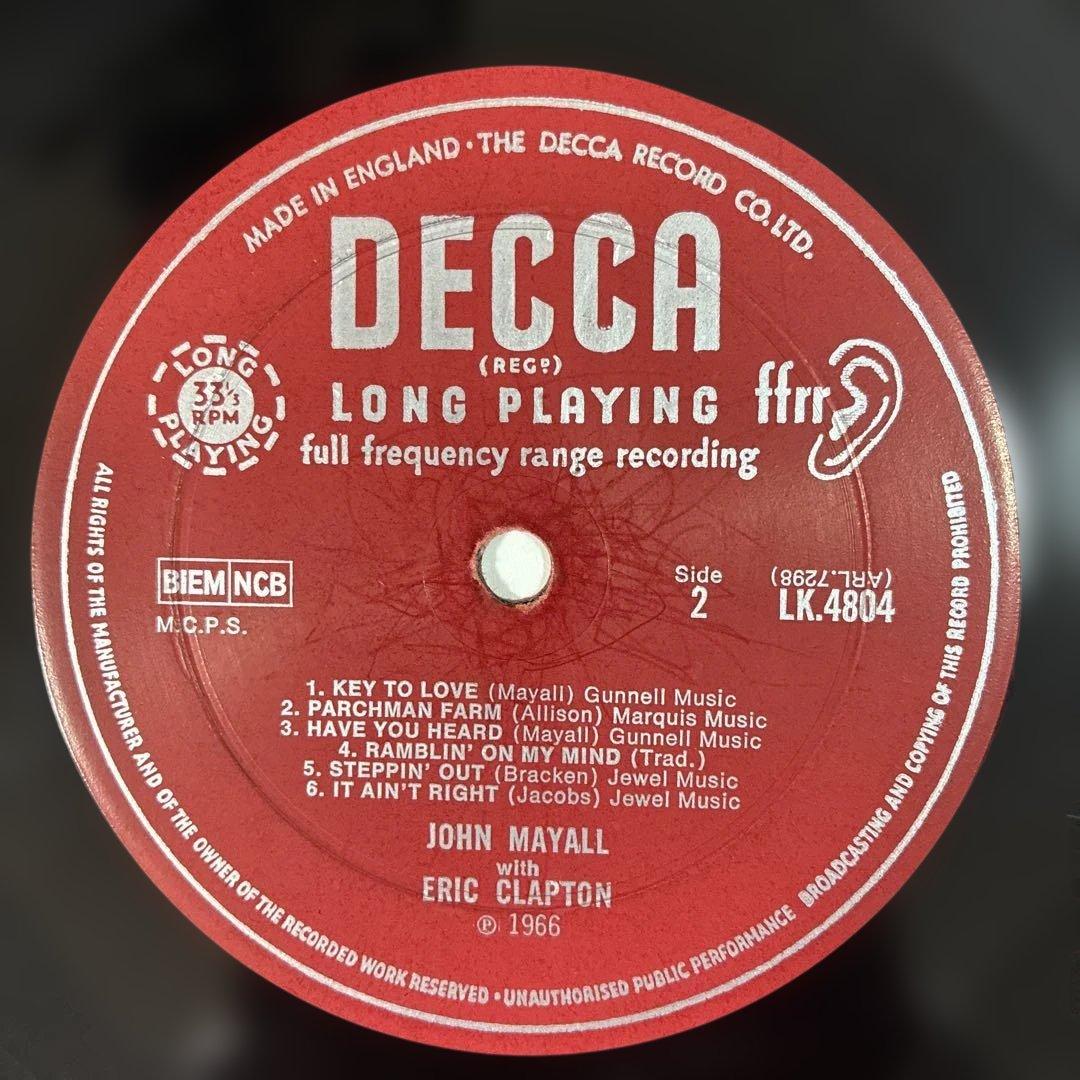 ブルースブレイカーズ 名盤 レコード UKオリジナルモノ盤