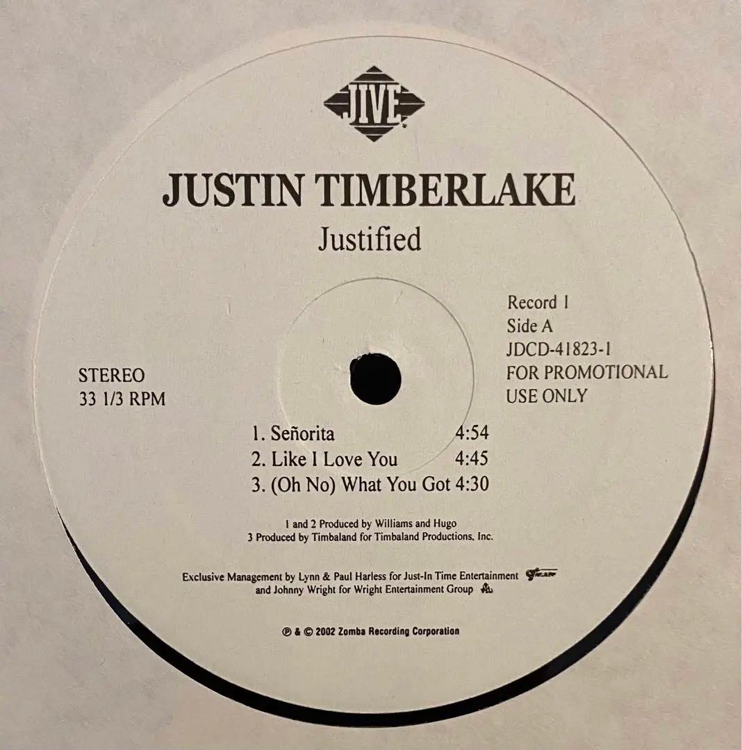 洋楽 JUSTIN TIMBERLAKE / JUSTIFIED US PROMO