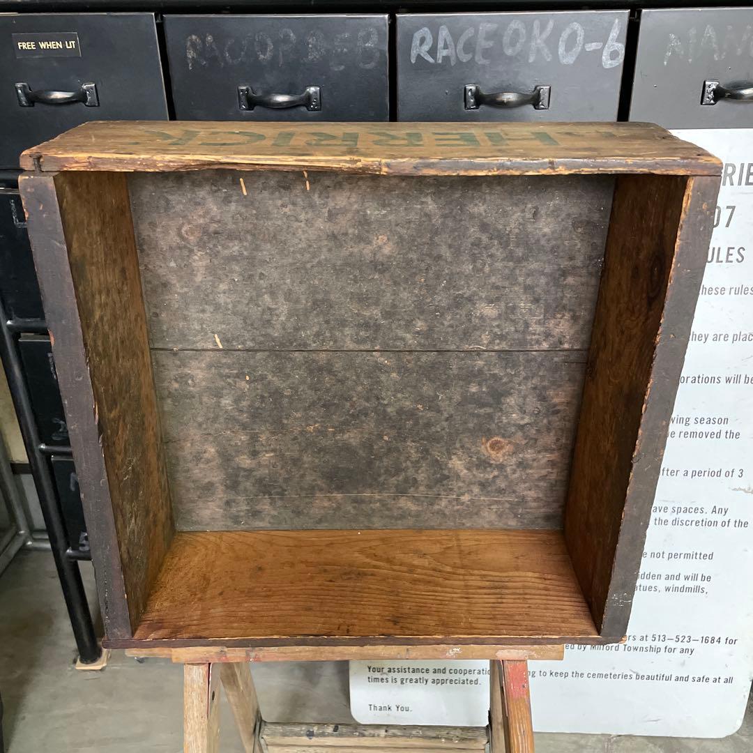 HERRICK vintage wooden box ヴィンテージ 木箱