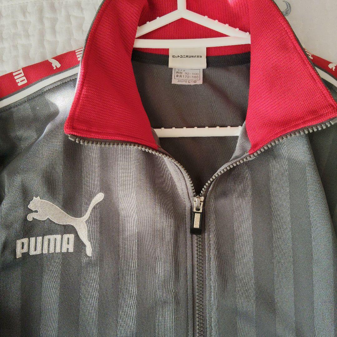PUMA ジャージ上下セット 赤/グレー