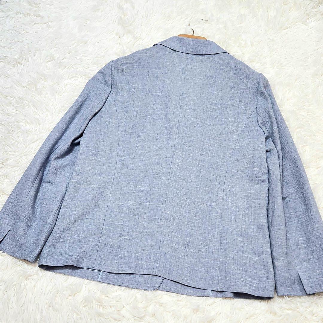 Leilian × Loro Piana リネン シルク テーラードジャケット