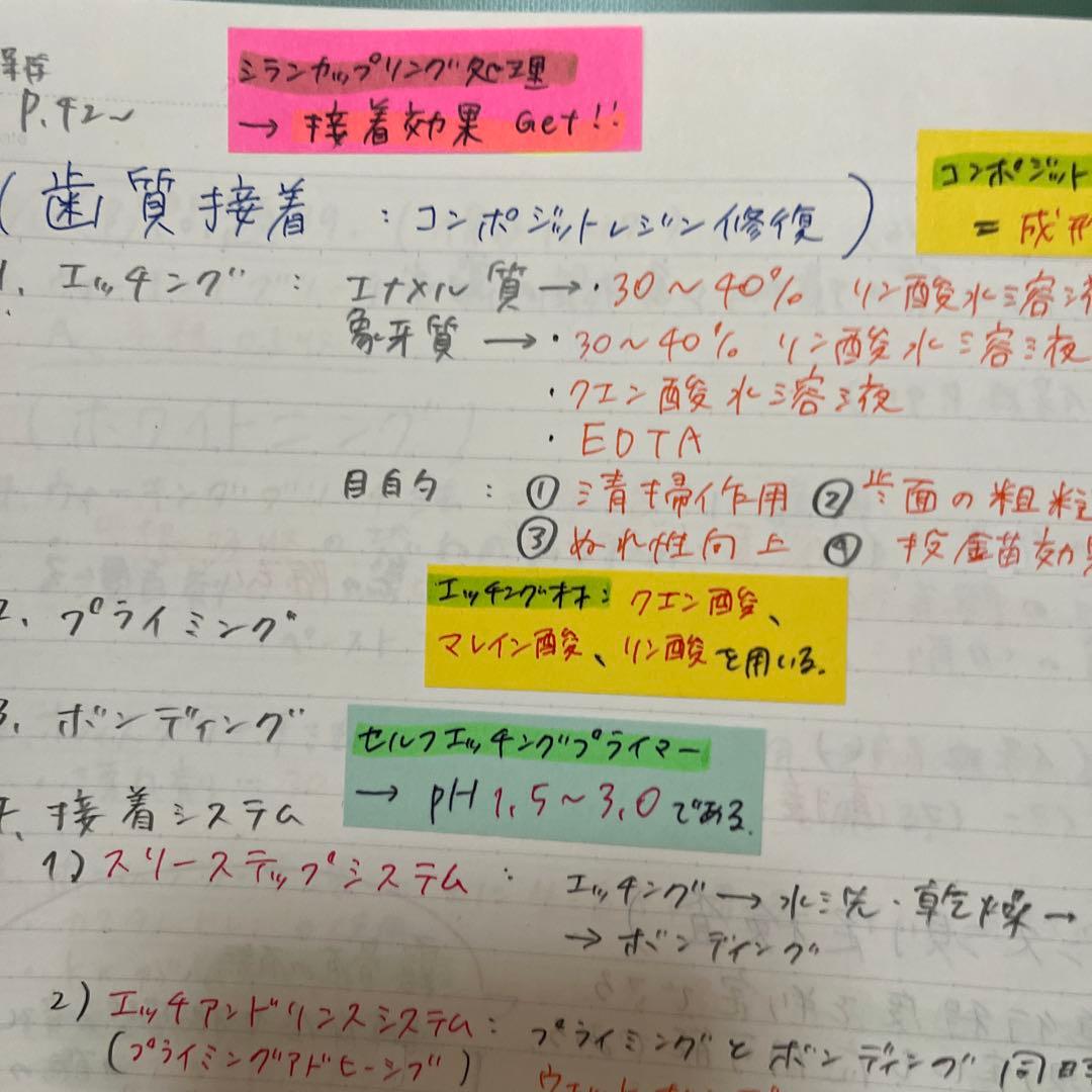 【全国1桁・首席ノート】歯科衛生士国試対策｜保存・歯内・歯周・補綴まとめ64P