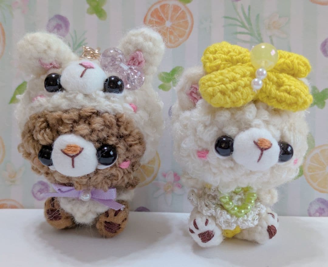 あいページです★編みぐるみオーダー【もこもこキャメルベア】
